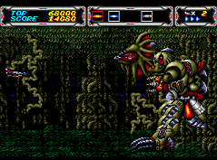 thunderforce 3 first level boss on megadrive